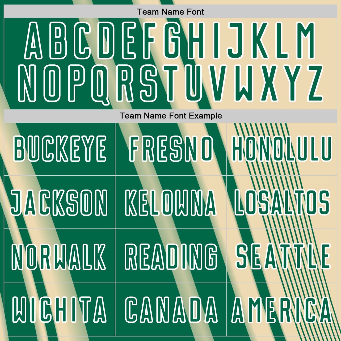 Custom Cream Kelly Green-White Lines Sports Sublimation Soccer Uniform Jersey