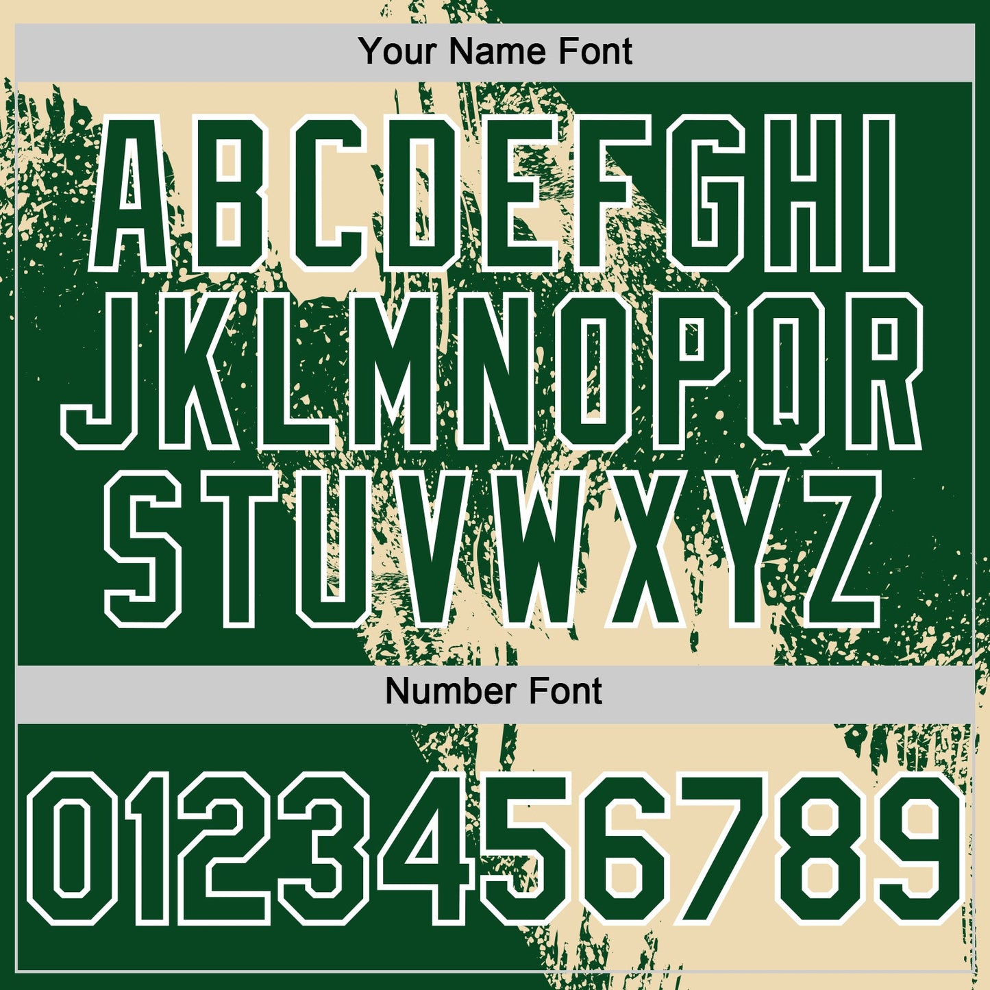 Custom Cream Green-White 3D Pattern Abstract Brush Stroke Two-Button Unisex Softball Jersey