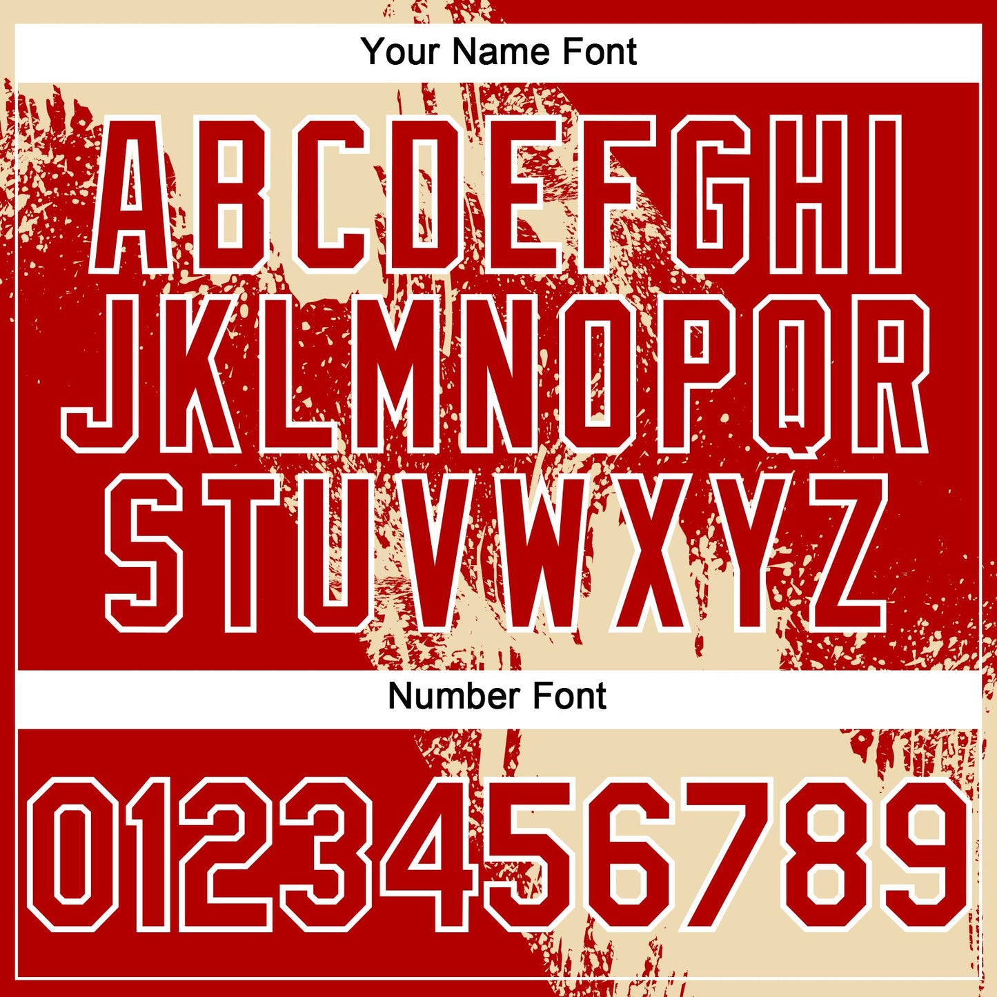 Custom Cream Red-White 3D Pattern Abstract Brush Stroke Two-Button Unisex Softball Jersey