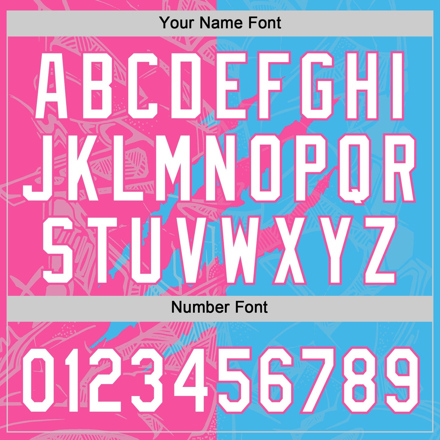 Custom Graffiti Pattern White Sky Blue-Pink 3D Scratch Two-Button Unisex Softball Jersey