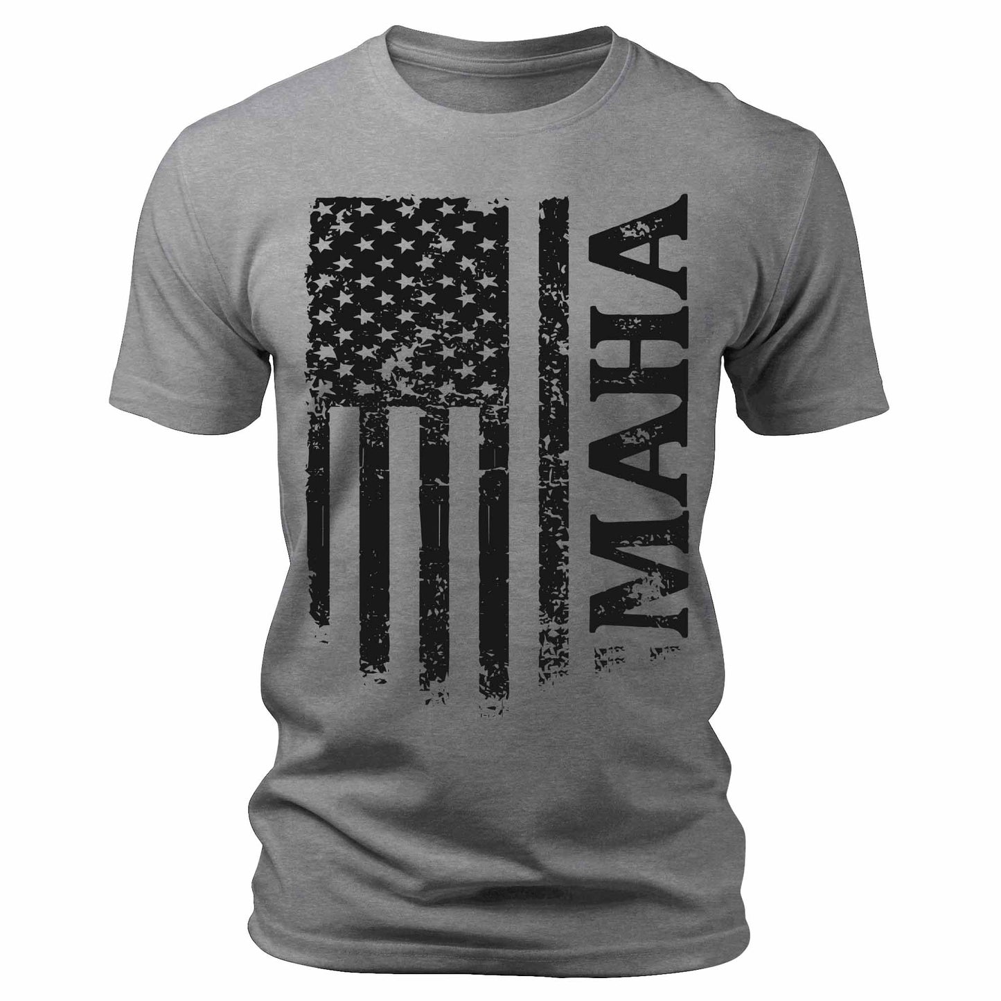 Men's Patriotic MAHA Make America Healthy Again American Flag T-Shirt