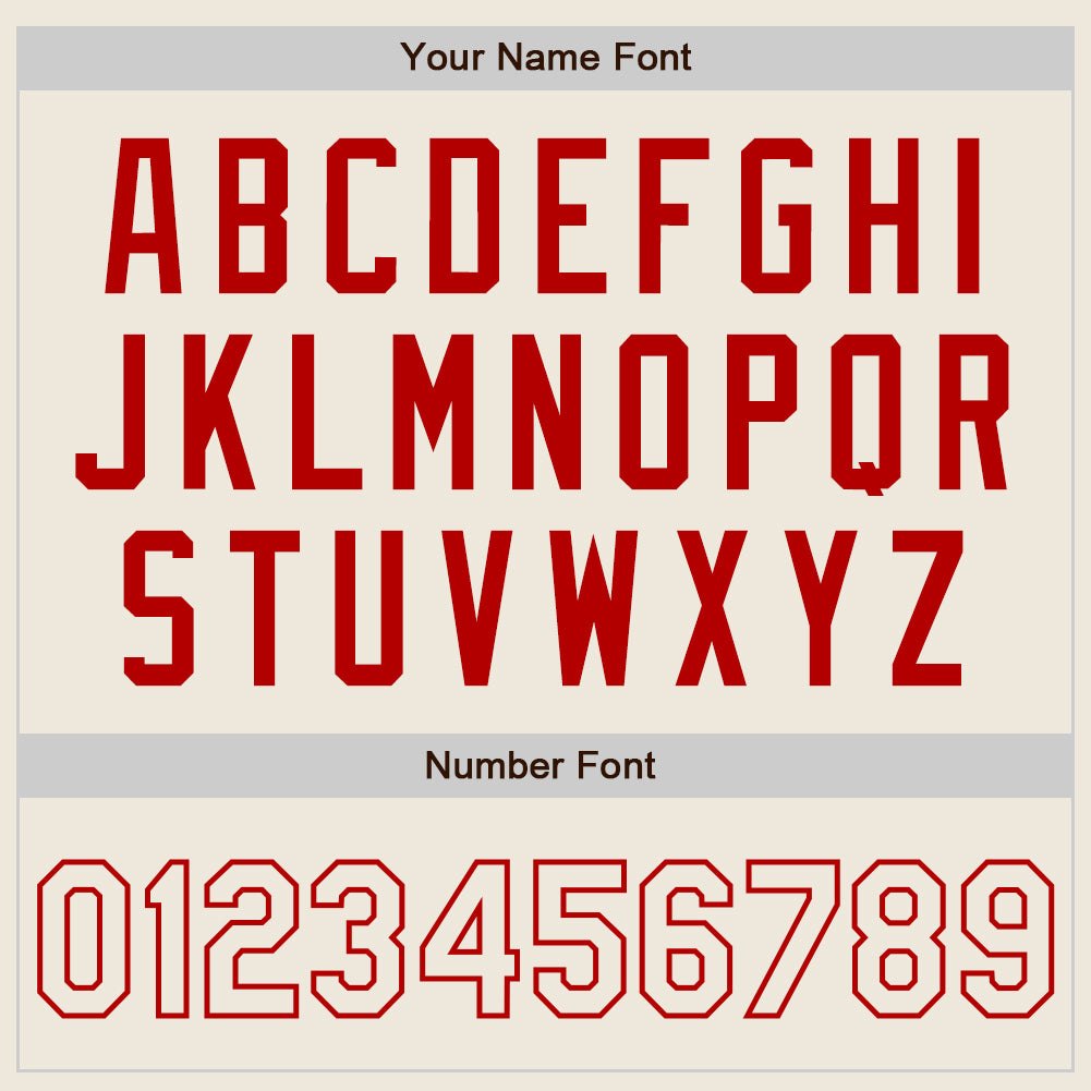 Custom Cream Red Authentic Two Tone Baseball Jersey