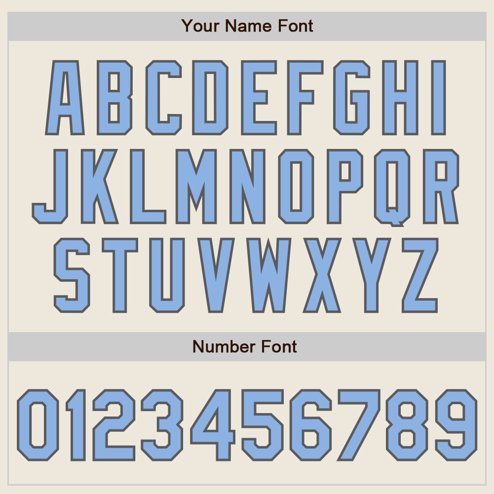 Custom Cream Light Blue-Steel Gray Authentic Two Tone Baseball Jersey