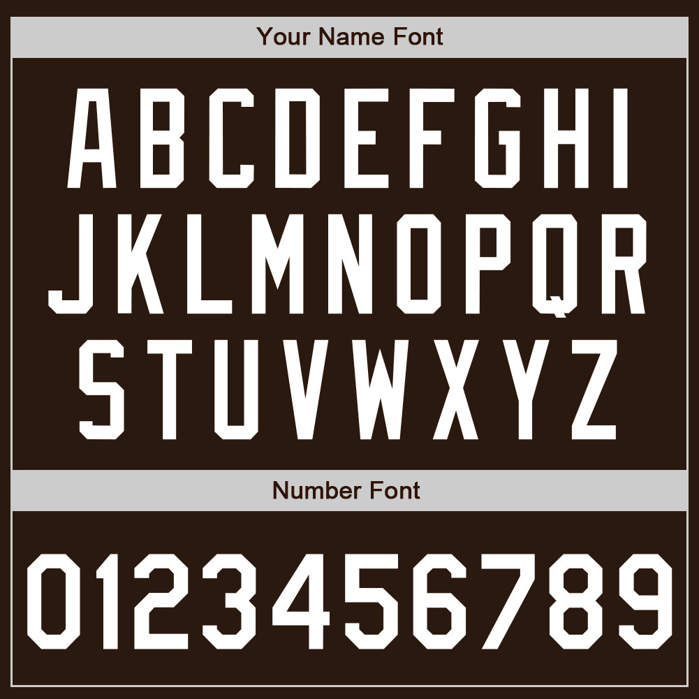 Custom Brown White Authentic Two Tone Baseball Jersey