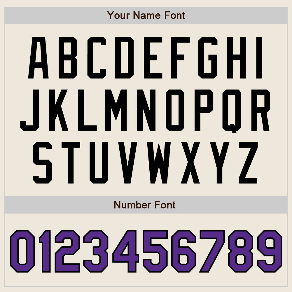 Custom Cream Purple Pinstripe Black Authentic Two Tone Baseball Jersey