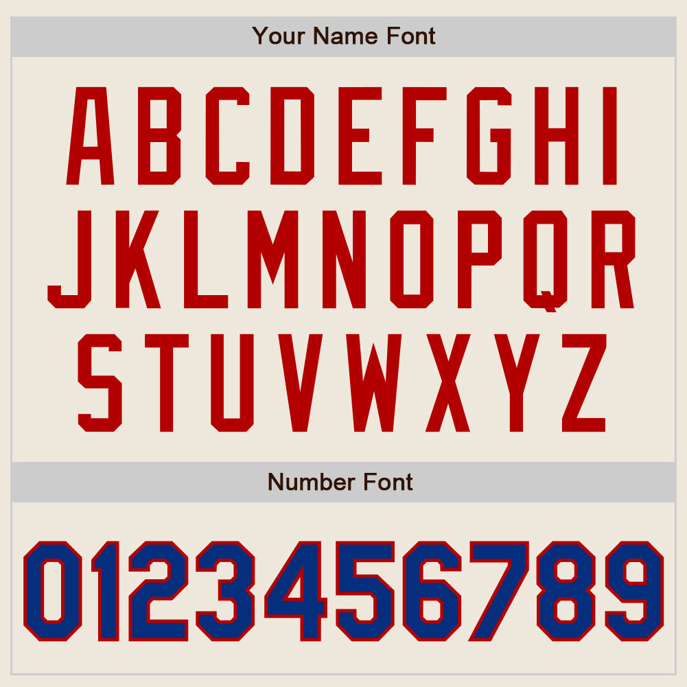 Custom Cream Royal Pinstripe Red Authentic Two Tone Baseball Jersey