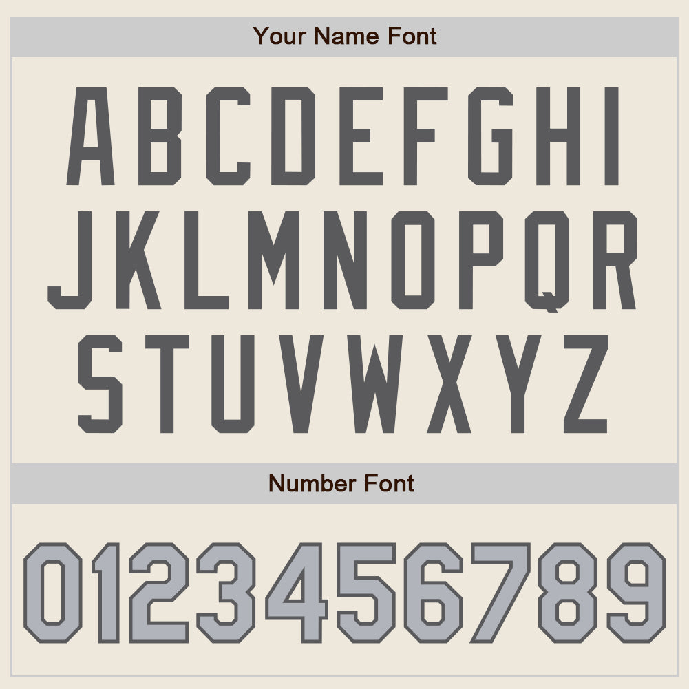 Custom Cream Steel Gray Pinstripe Gray Authentic Two Tone Baseball Jersey