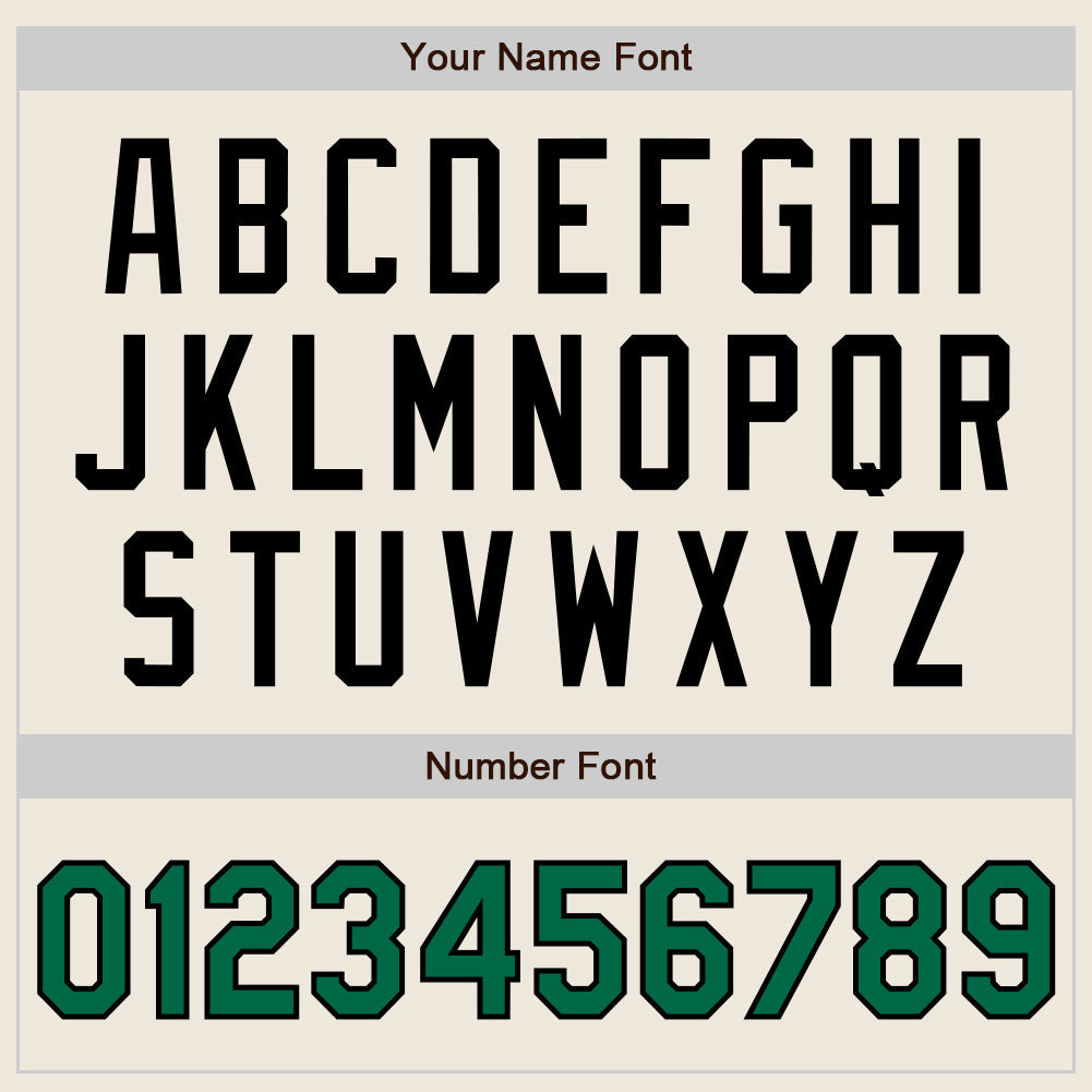 Custom Cream Kelly Green Pinstripe Black Authentic Two Tone Baseball Jersey