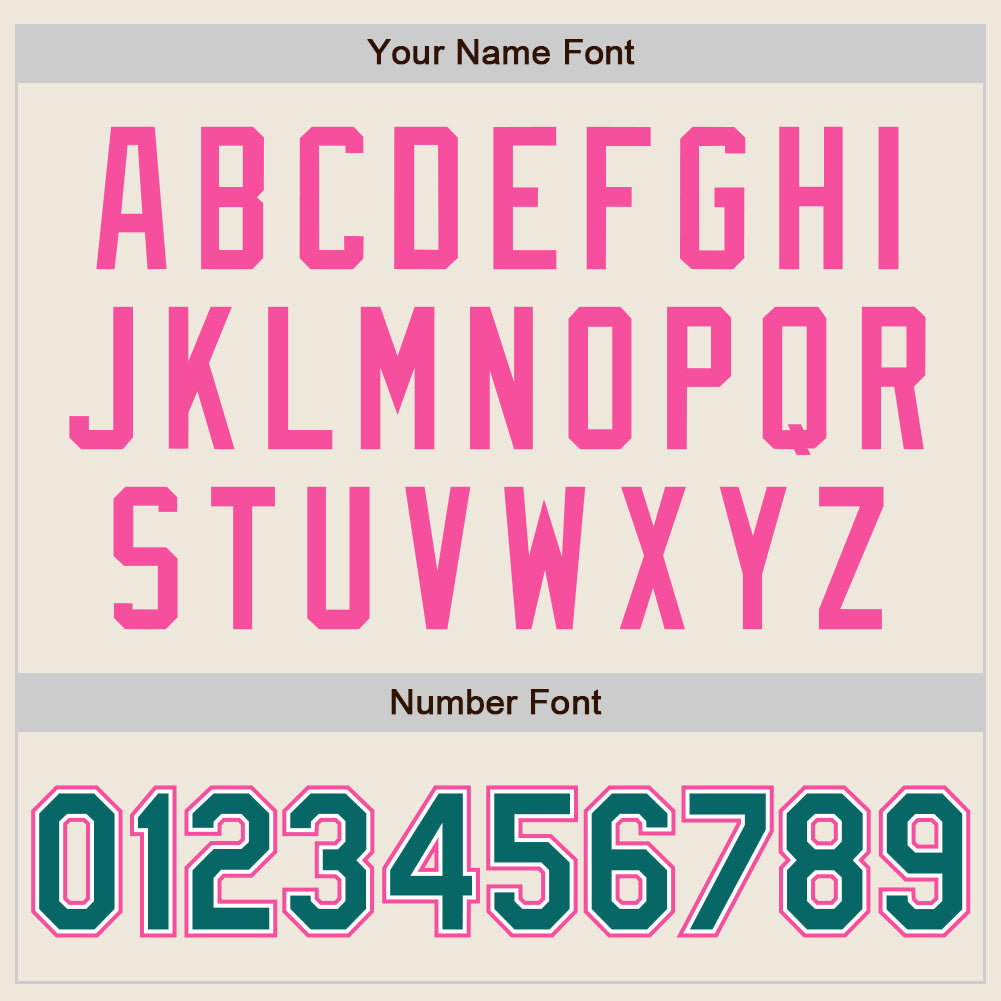 Custom Cream Teal Pinstripe White-Pink Authentic Two Tone Baseball Jersey