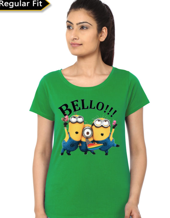 Bello Minionn Girl’s Green T-Shirt