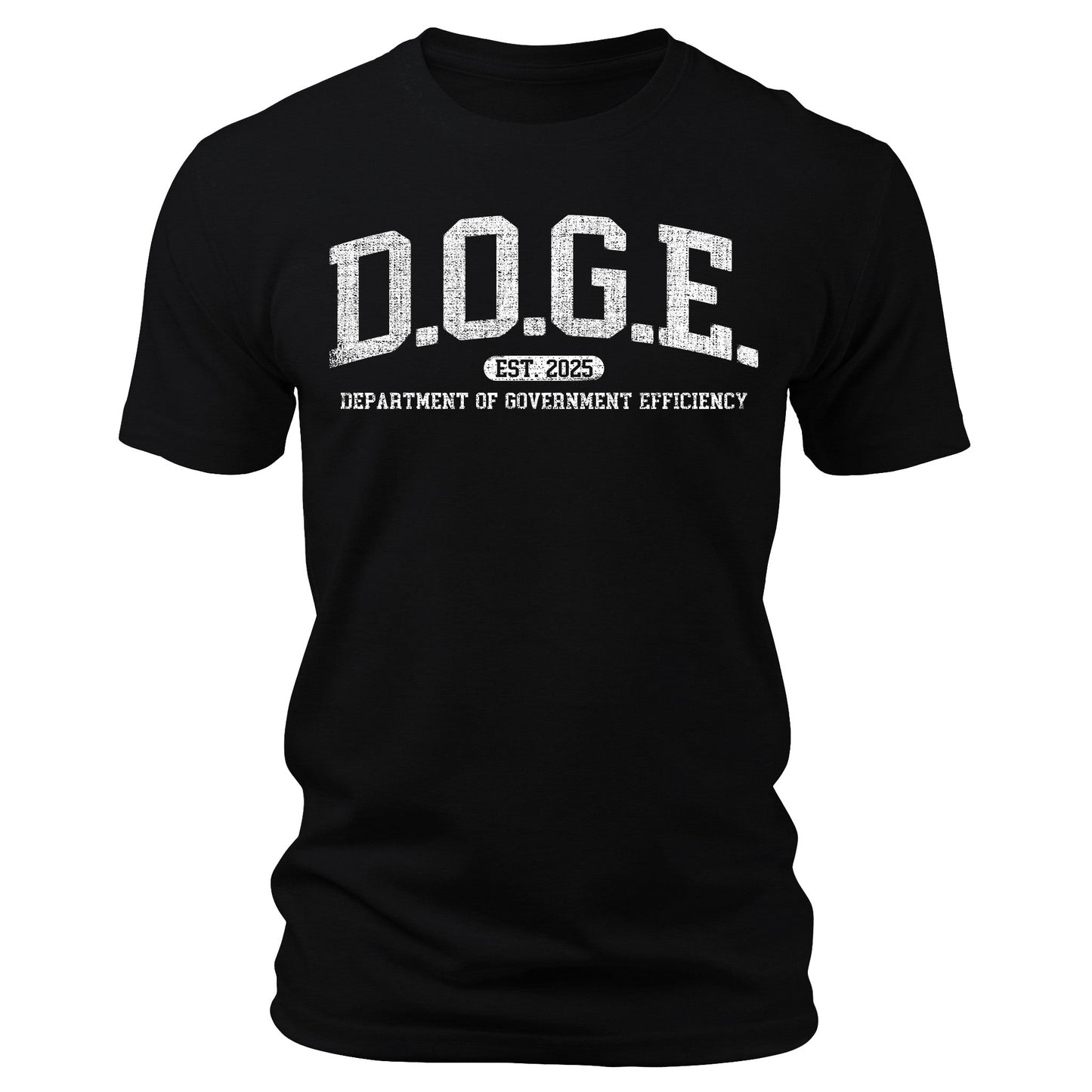 D.O.G.E. Shirt Est 2025 College Print Patriotic Graphic Tee