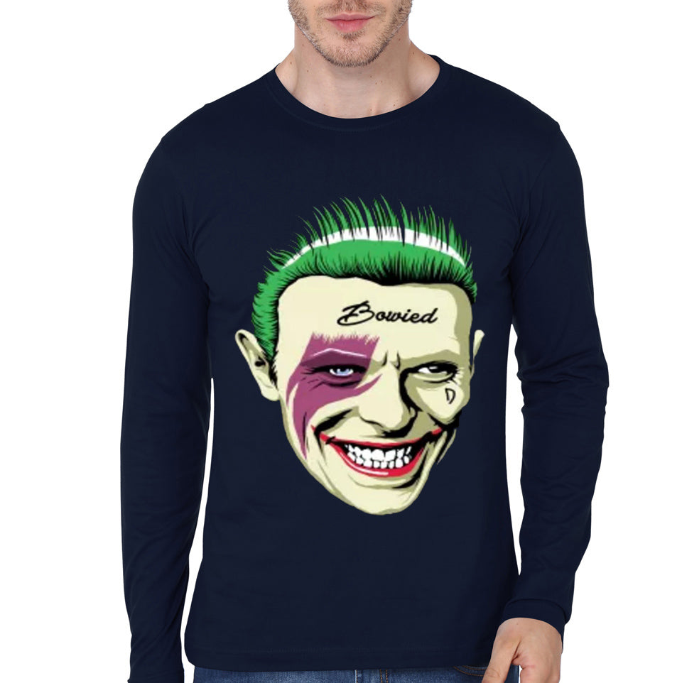 Bowied Navy Blue Full Sleeve Tee
