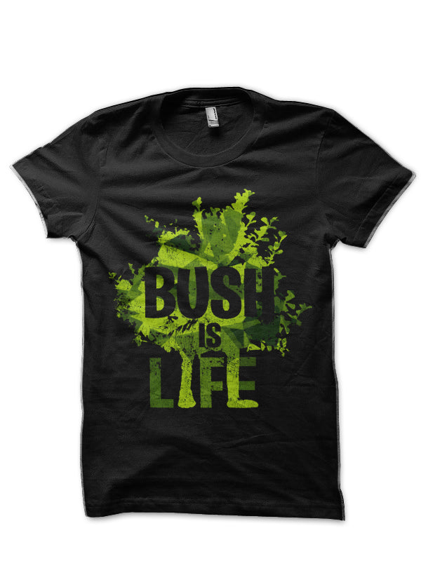 Fortnite Bush Is Life Black T-Shirt