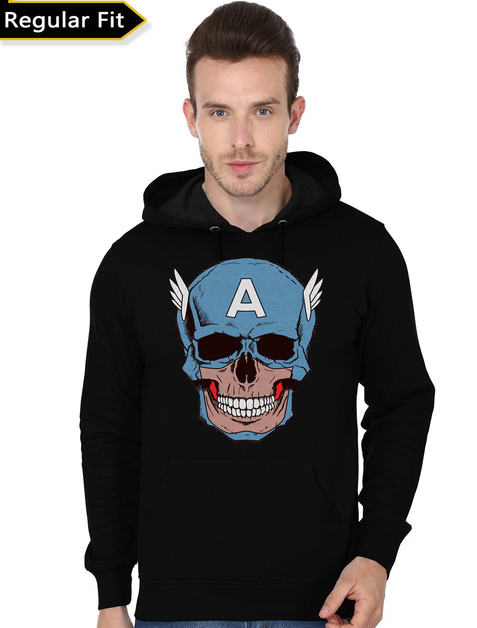 Captain Marvel Black Hoodie Style001