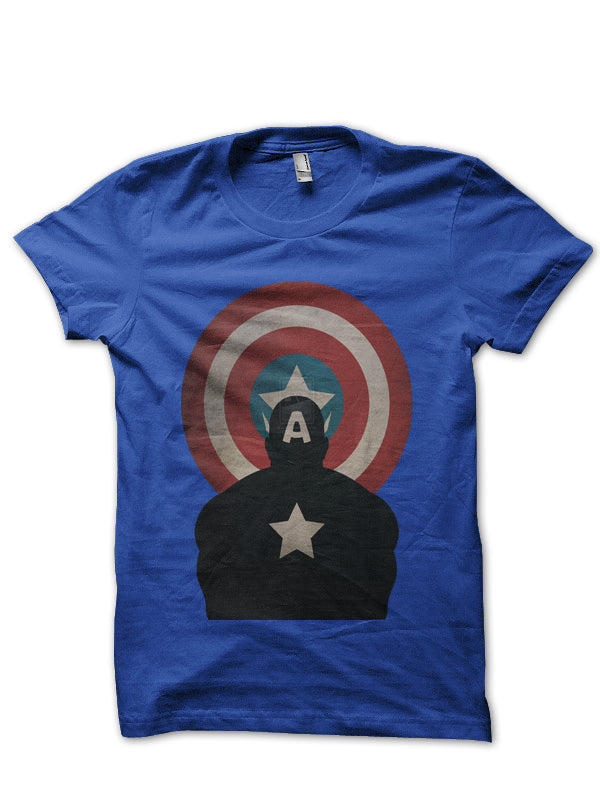 Captain America Blue Tee Style001