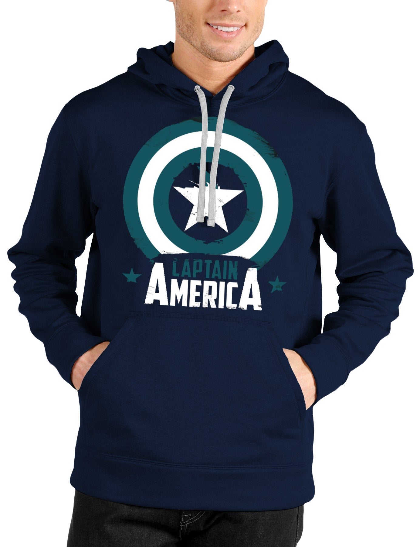 Captain America Navy Blue Hoodie