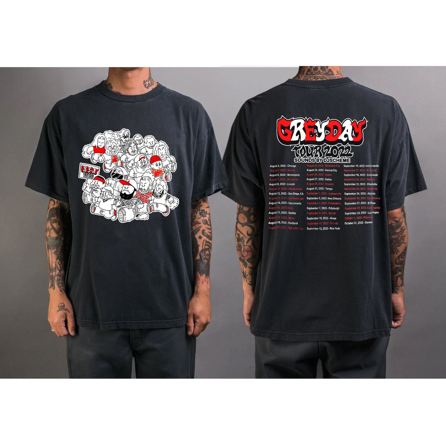 Best Grey Day 2022 T-Shirt, Grey day 2022 Tour Merch