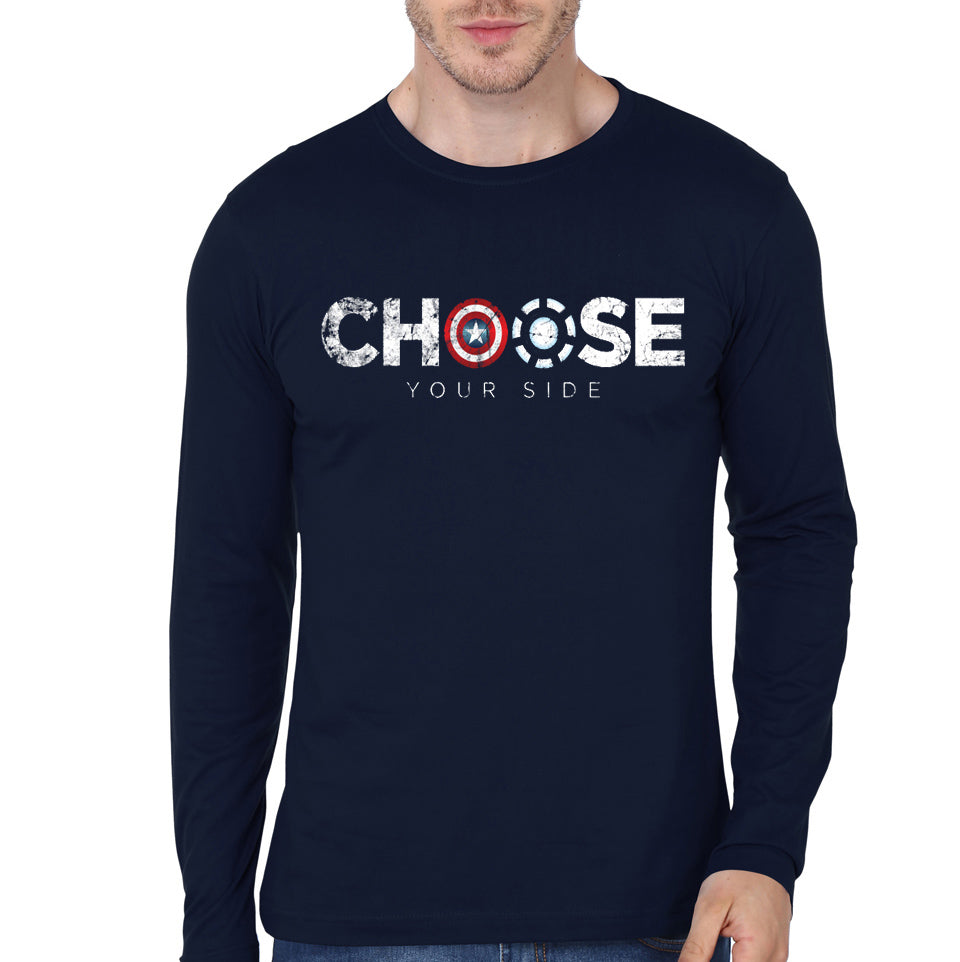 Choose Navy Blue Full Sleeve Tee