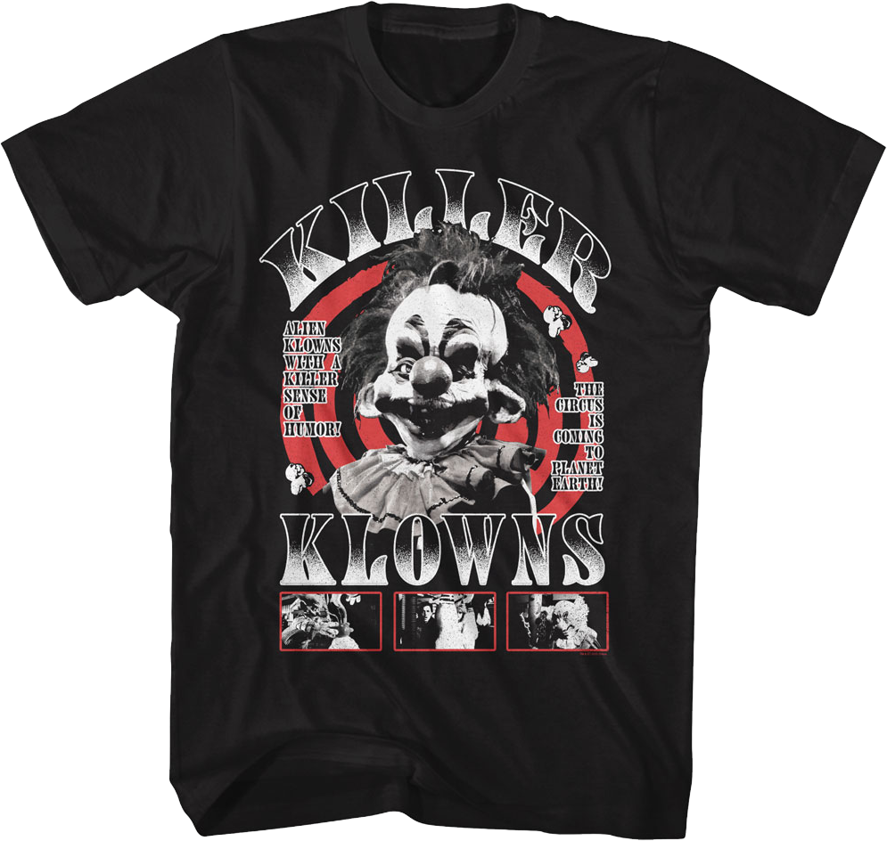 Circus Poster Killer Klowns From Outer Space T-Shirt Style001