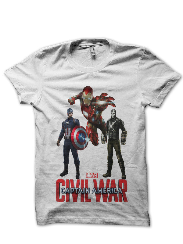 Civil War White Tee Style001