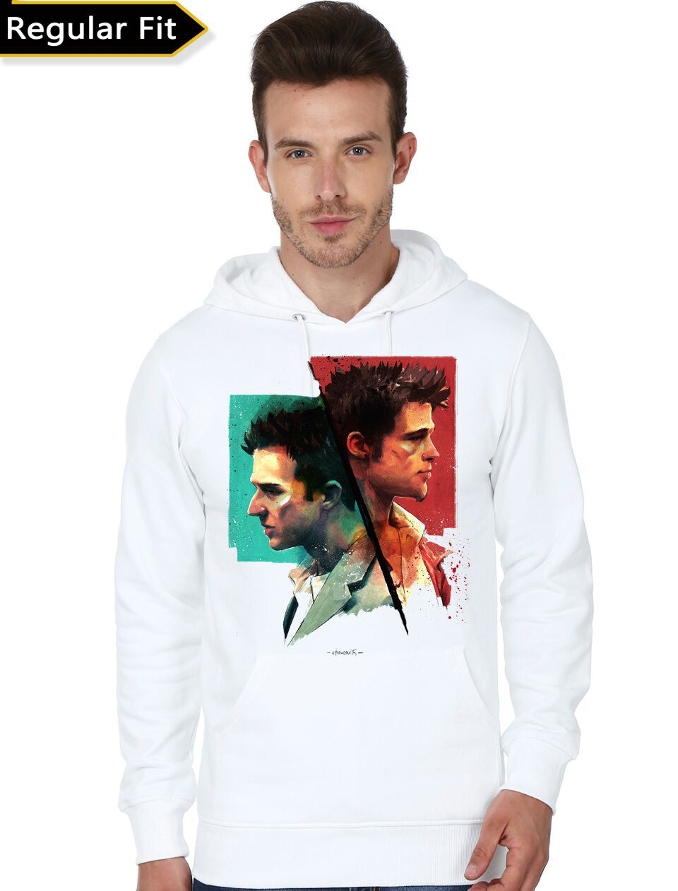 Fight Club on Behance White Hoodie