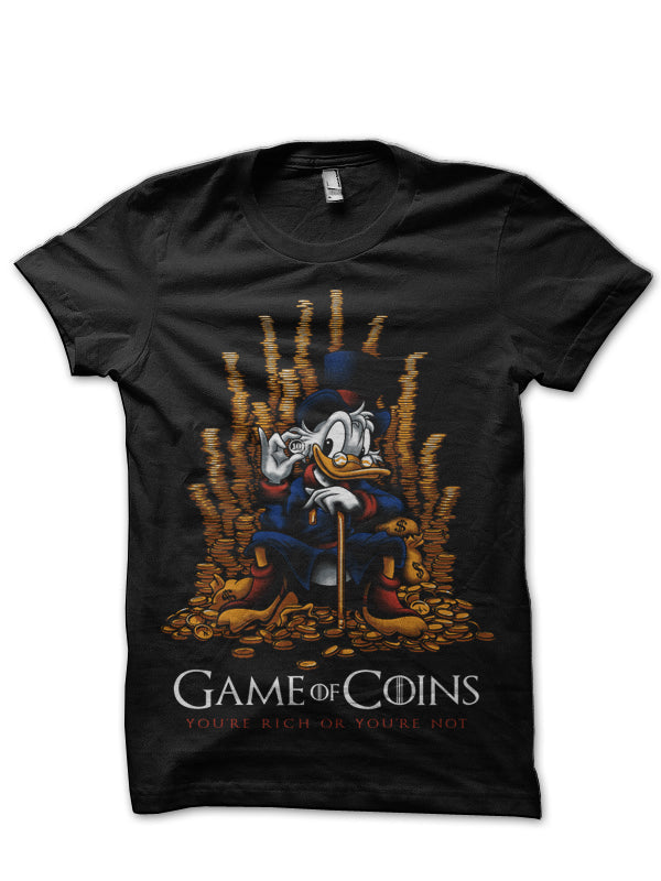 Game of Coins Black T-Shirt