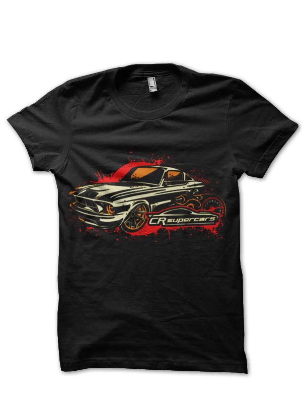 CR Supercars Black T-Shirt