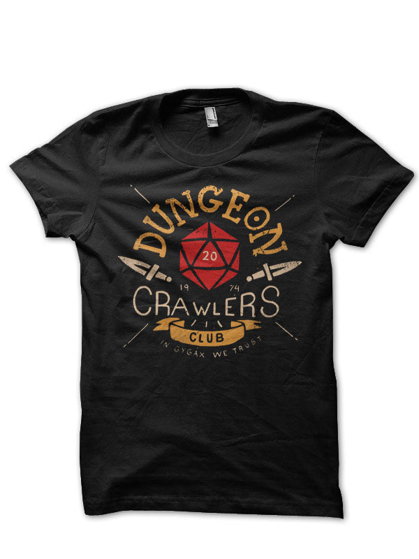 Dungeon Crawlers Club Black T-Shirt