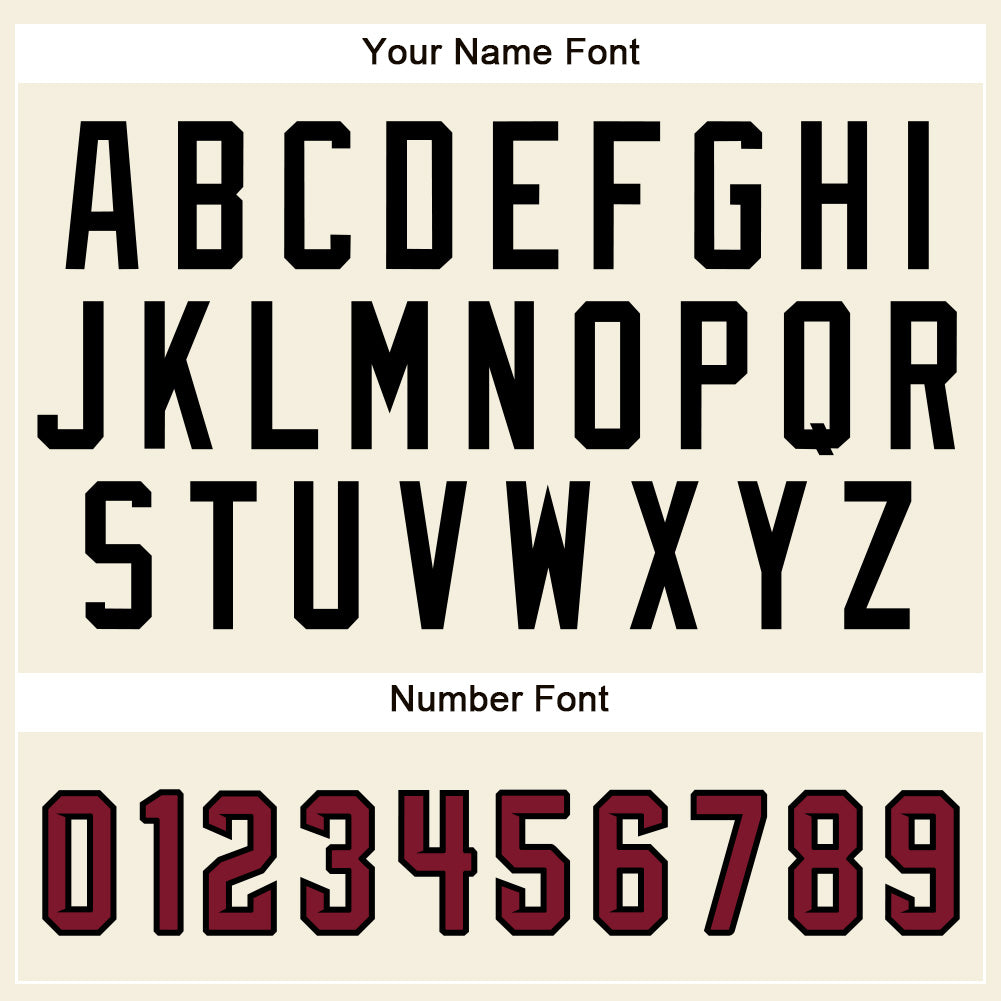 Custom Cream Black Pinstripe Crimson-Black Authentic Baseball Jersey