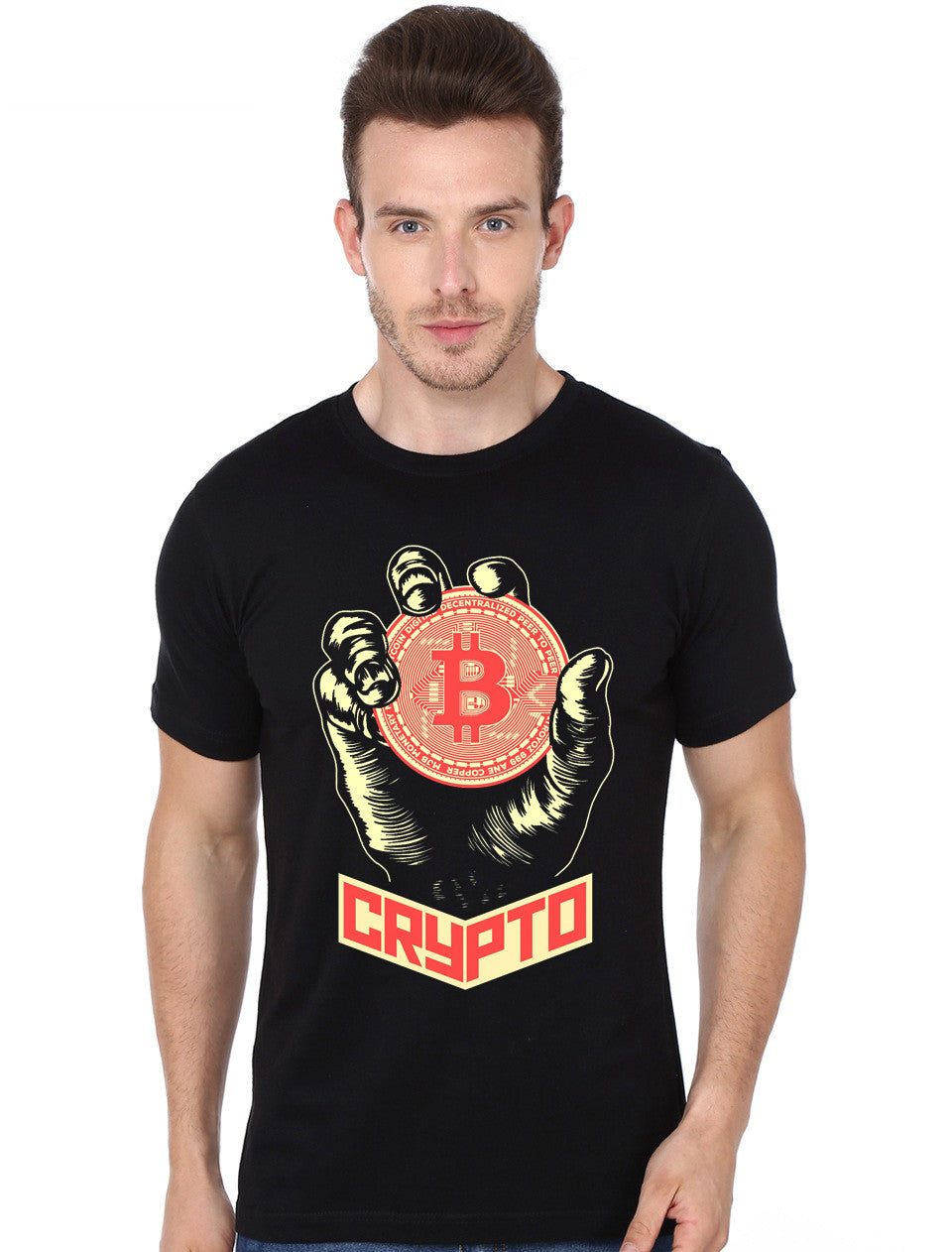 Cryptocurrency Black T-Shirt Style001