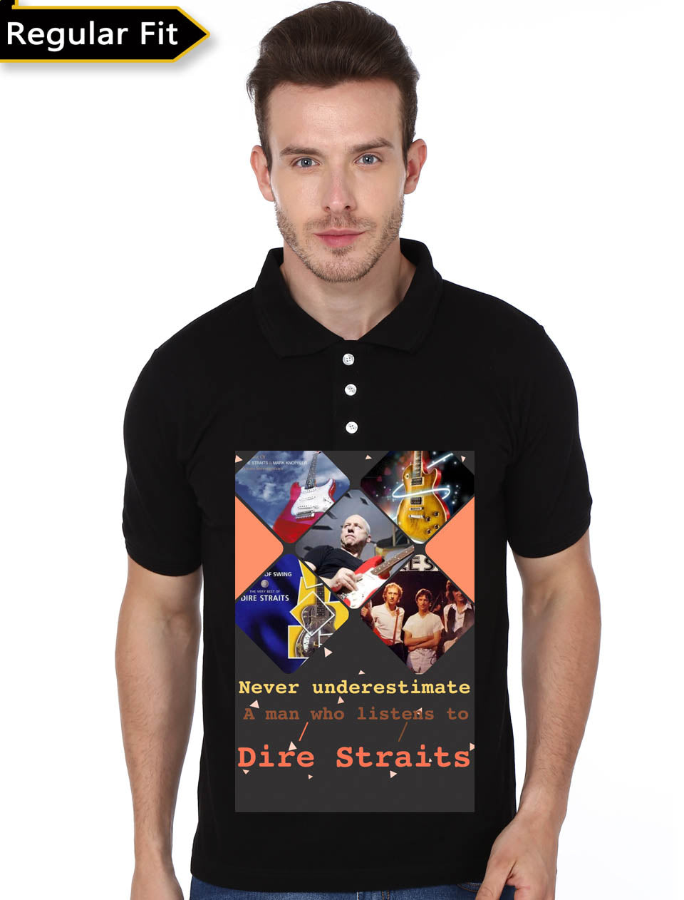 Dire Straits Polo Black Tee