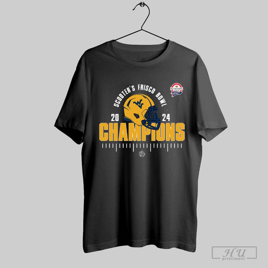 West Virginia Mountaineers Football Champions Of Scooters Frisco Bowl 2024 Unisex T Shirt