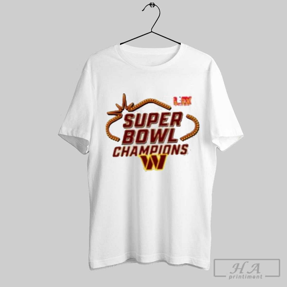 Washington Commanders Super Bowl Lix Champions Locker Room Logo Shirt