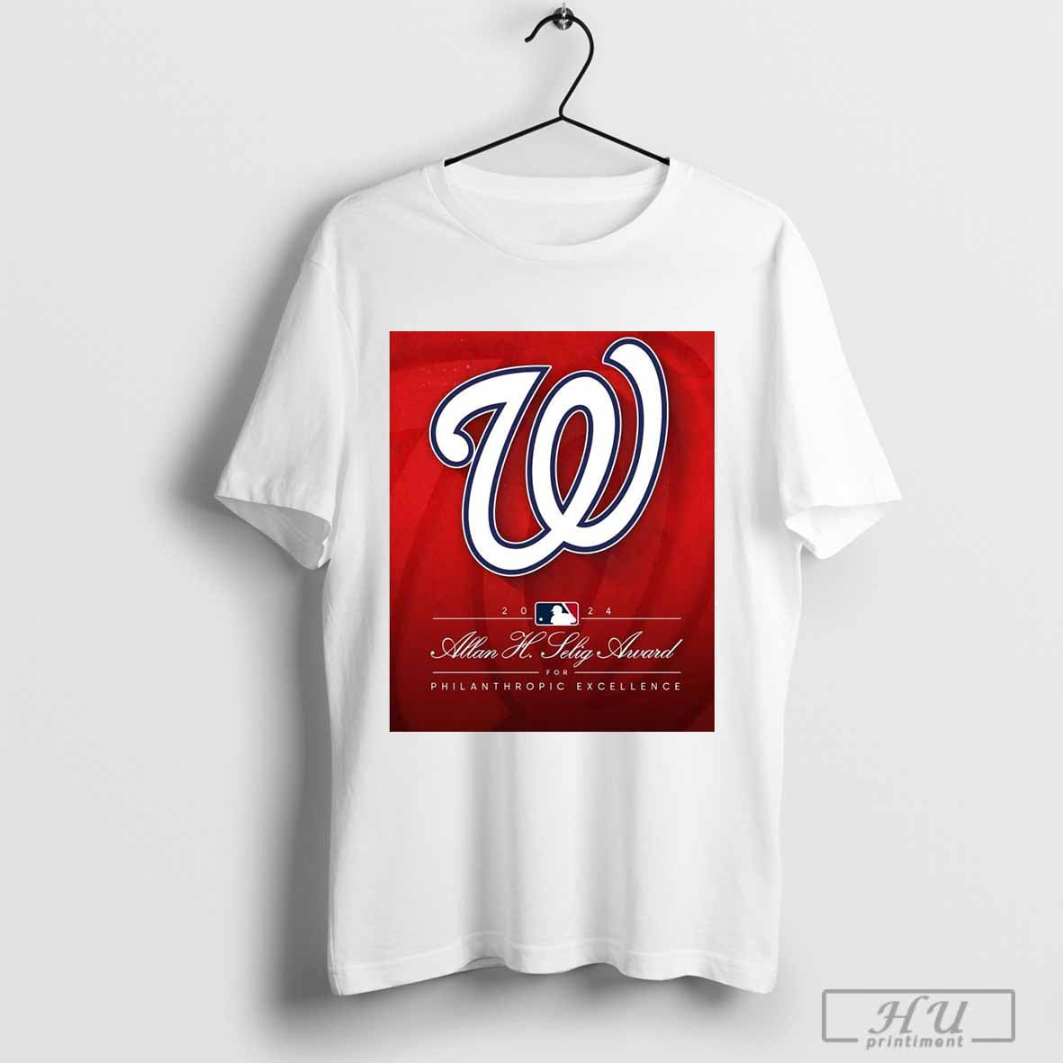 Washington Nationals MLB 2024 Allan H. Selig Award for Philanthropic Excellence Poster T-shirt