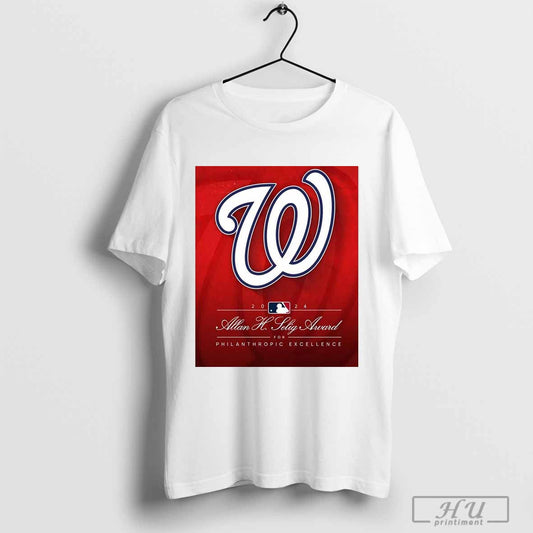 Washington Nationals MLB 2024 Allan H. Selig Award for Philanthropic Excellence Poster T-shirt