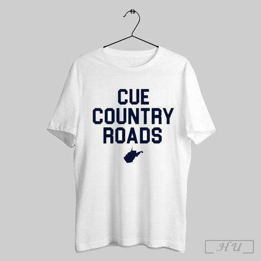 West Virginia Mountaineers Cue Country Roads T Shirt