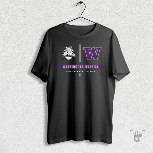 Washington Huskies 2024 Tony The Tiger Sun Bowl Stadium T Shirt