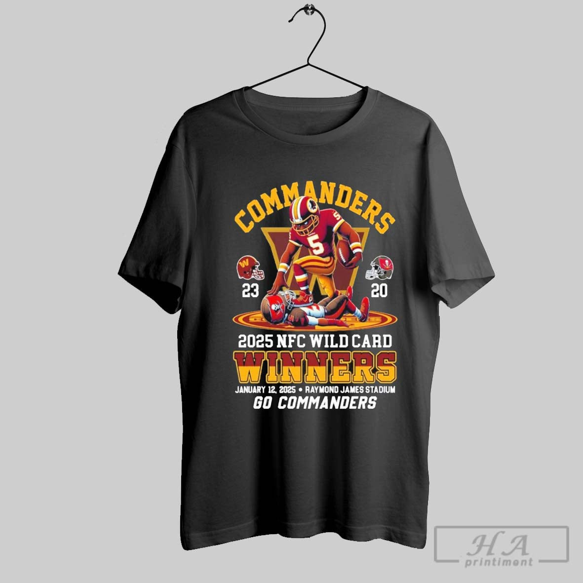 Washington Commanders Wild Card 2025 Winners For Fans T Shirt