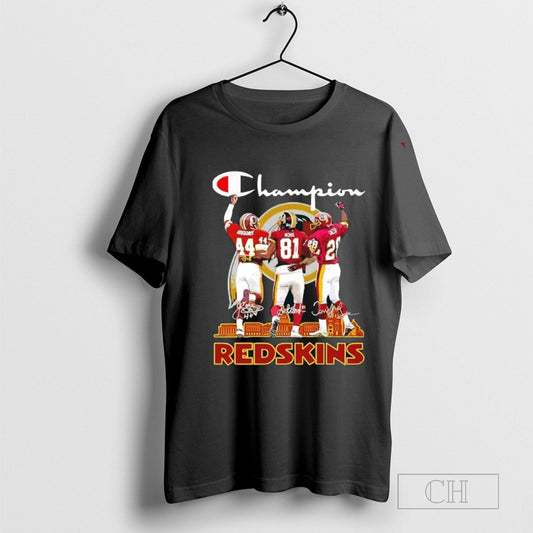 Washington Redskins Football Champions the Legends of team history signatures T-shirt