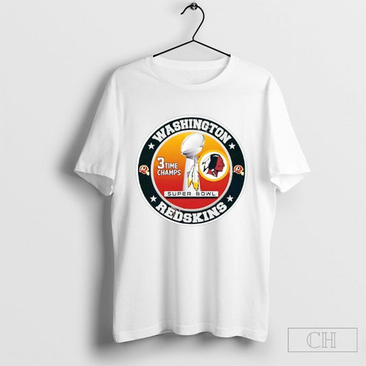 Washington Redskins 3 Time Super Bowl Champions Logo
