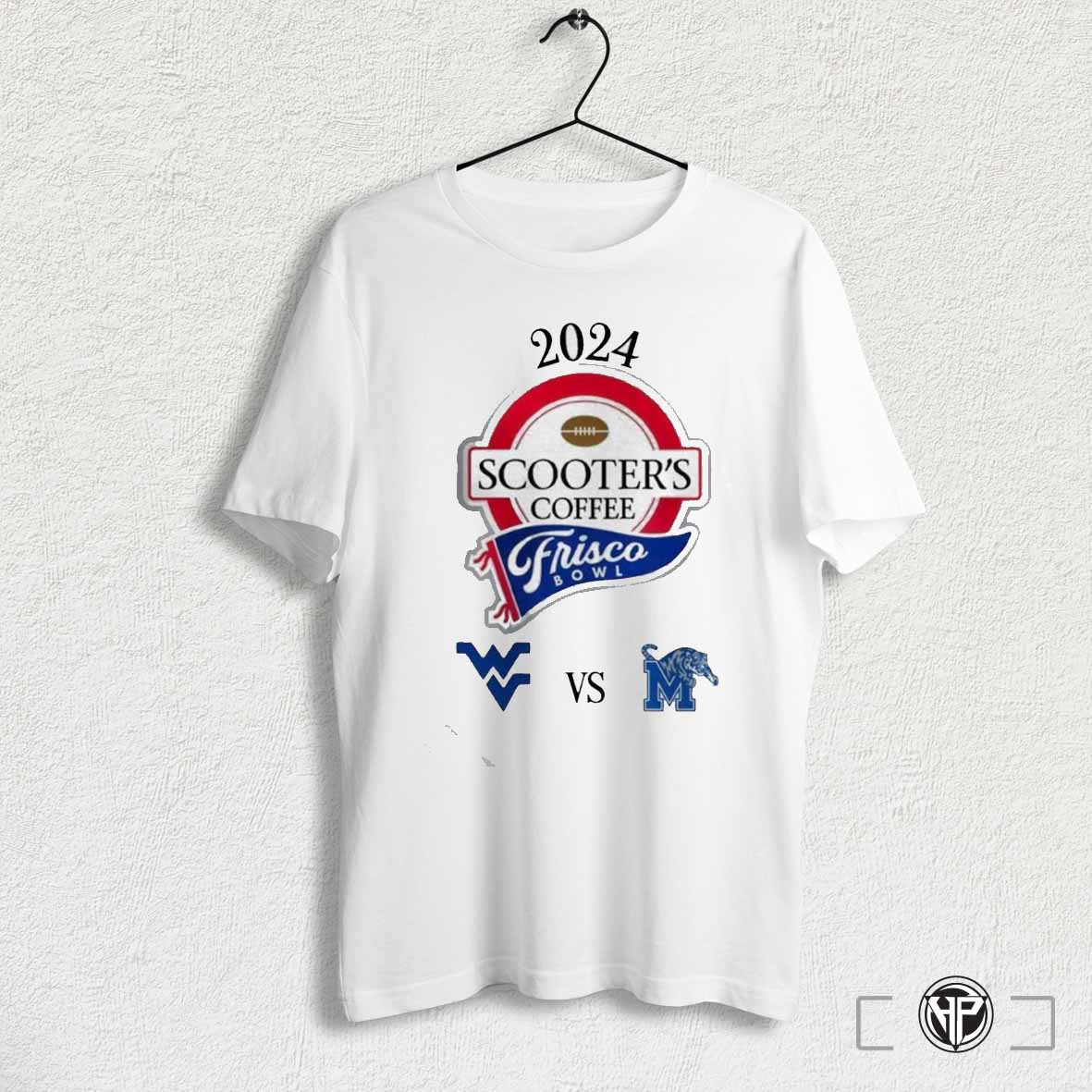 West Virginia Mountaineers Vs Memphis Tigers 2024 Frisco Bowl Matchup Ncaa Division Shirt