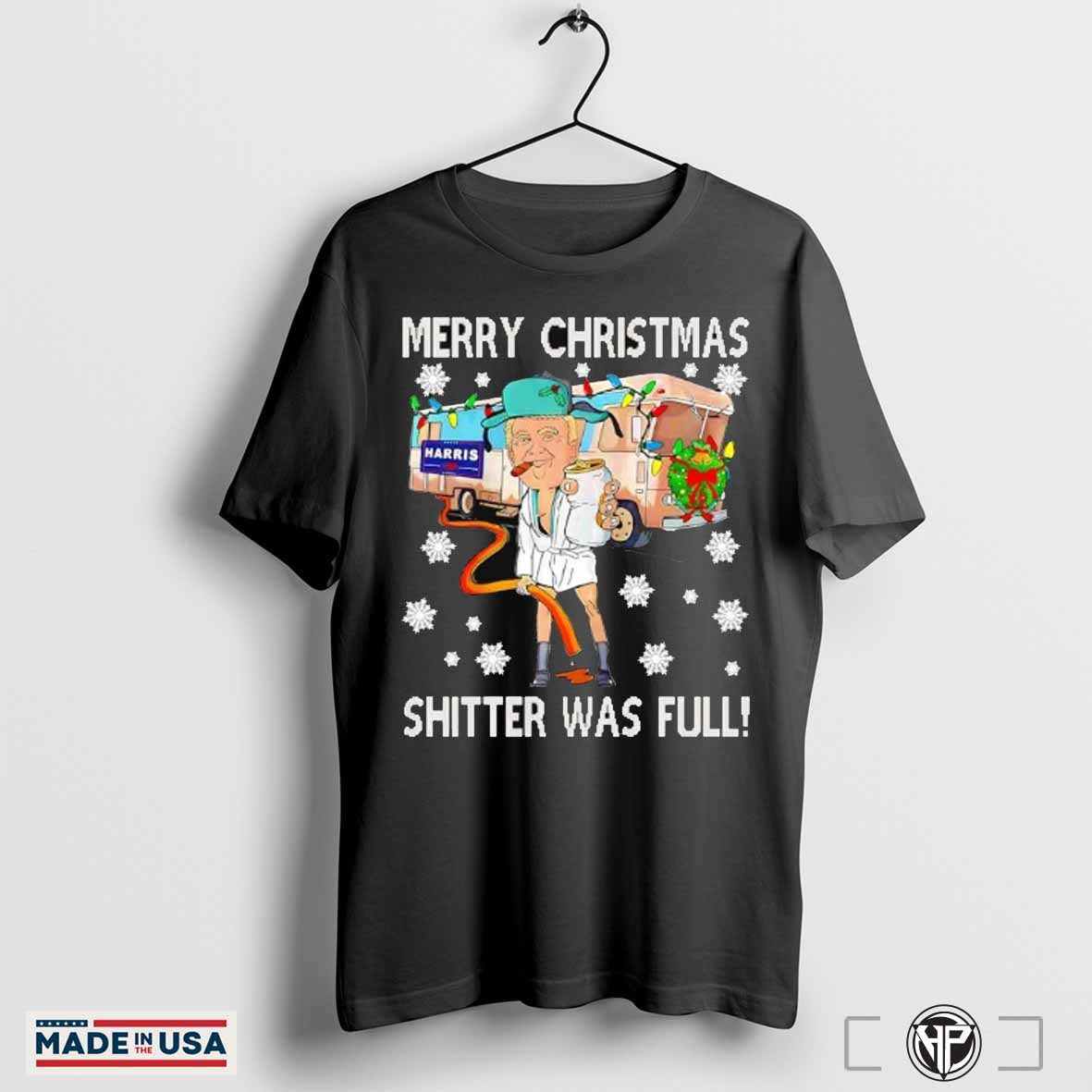 Trump Merry Christmas shitter was full Trending T-shirt