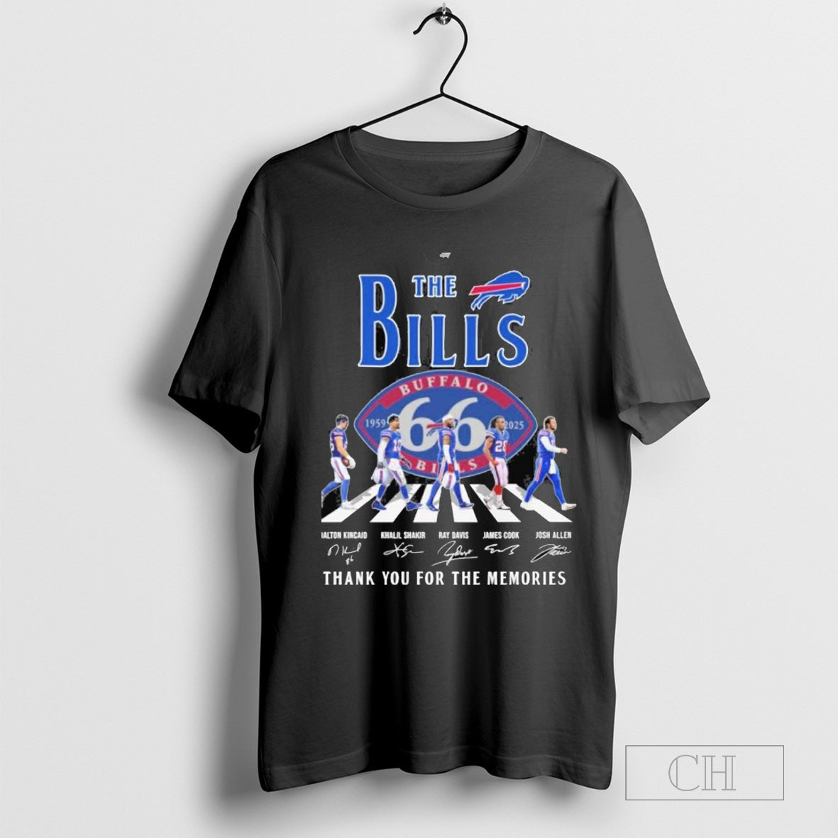 The Buffalo Bills Abbey Road 66th Anniversary 1959-2025 Signatures Christmas Shirt