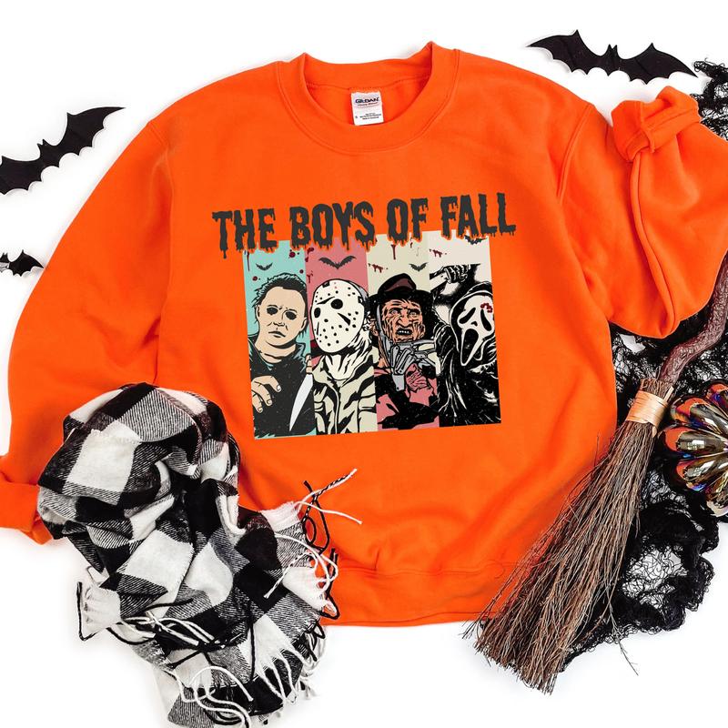 The Boys Of Fall Sweatshirt, Horror Movie Characters Sweatshirt, Halloween Sweatshirt