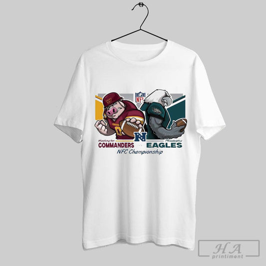 Washington Commanders Vs Philadelphia Eagles Nfc Championship Nfl Conference Championships Super Bowl Lix Mascot T Shirts