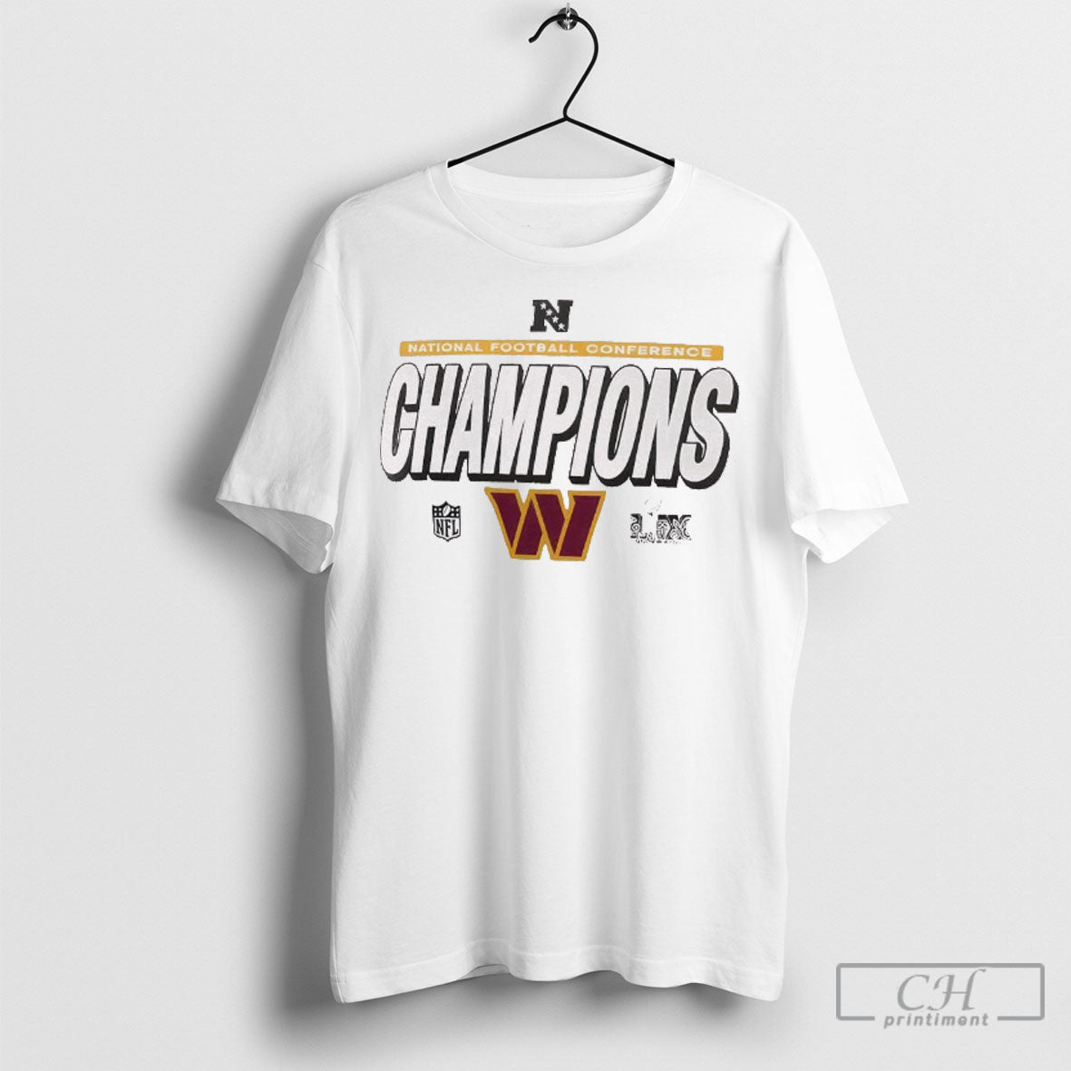 Washington Commanders Nfl 2024 Nfc National Football Conference Champions Super Bowl Lix Locker Room Shirt
