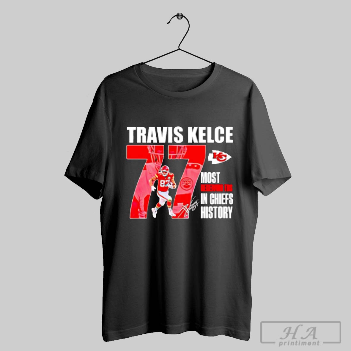 Travis Kelce Most Receiving Tds In Chiefs History Signature Shirt