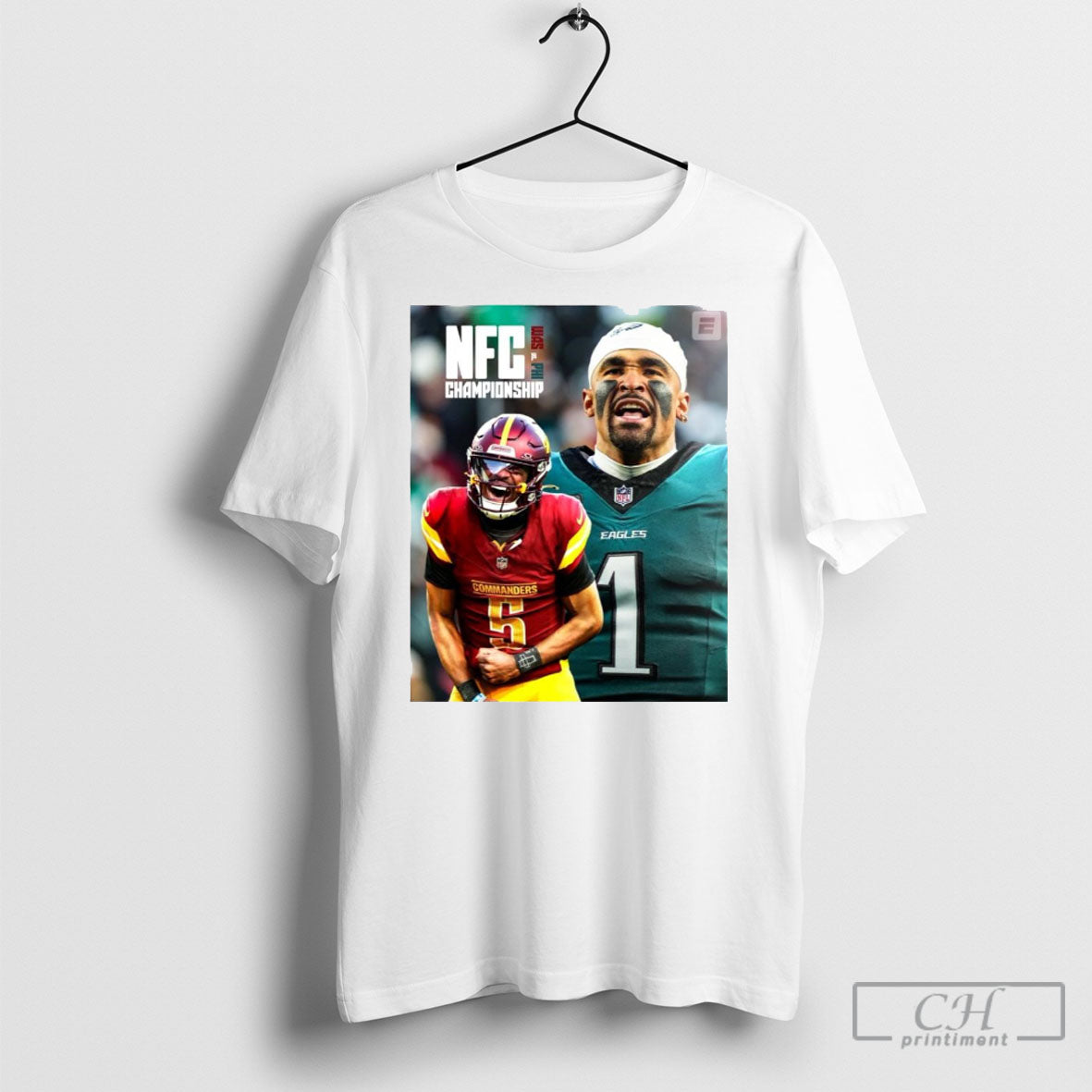 Washington Commanders Vs Philadelphia Eagles Nfc Championship A Trip To The Super Bowl On The Line Poster Shirts
