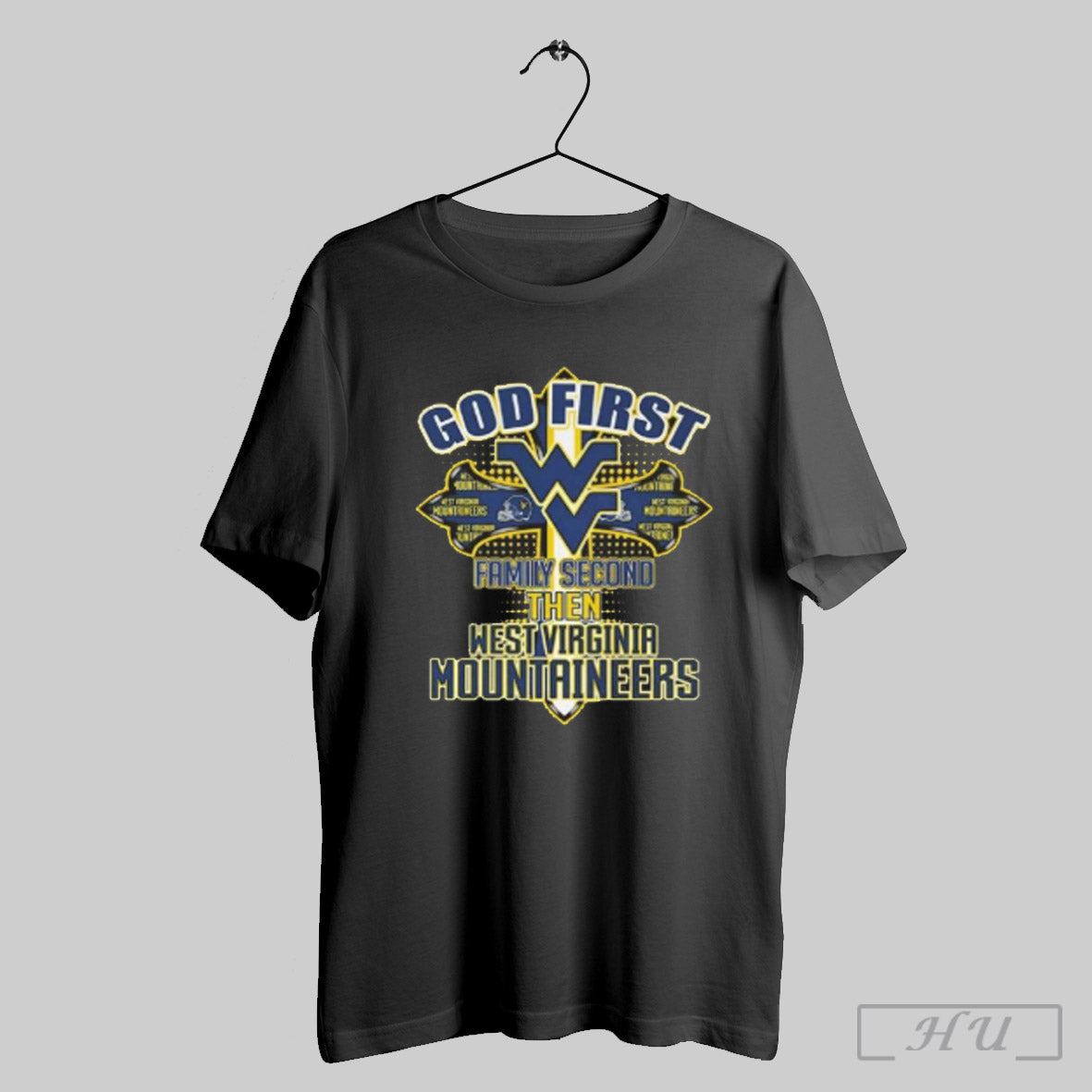West Virginia Mountaineers God First Family Second Shirt
