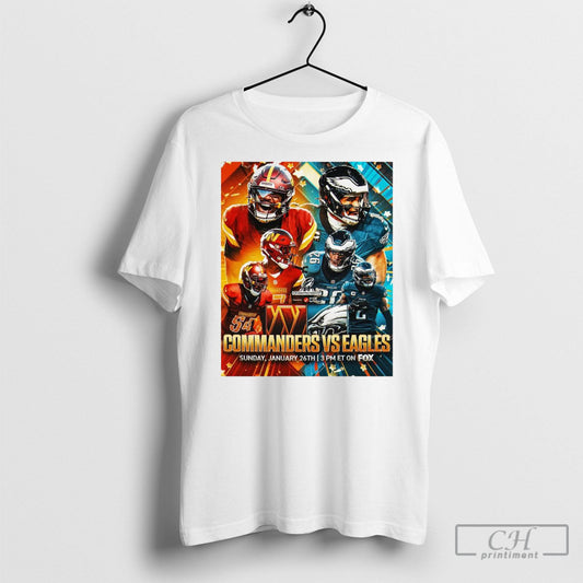 Washington Commanders Vs Philadelphia Eagles Sunday January 26th Nfc Championship Nfc East Battle Poster Shirts